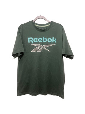 Reebok Men's Graphic Logo T-Shirt Green Size Large(b2)